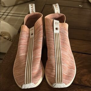 Adidas NMD CS2 (Adidas x Naked x Kith) Pink Slip-On Sneakers